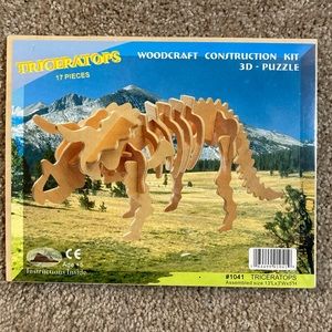 Triceratops Wooden 3-D Puzzle